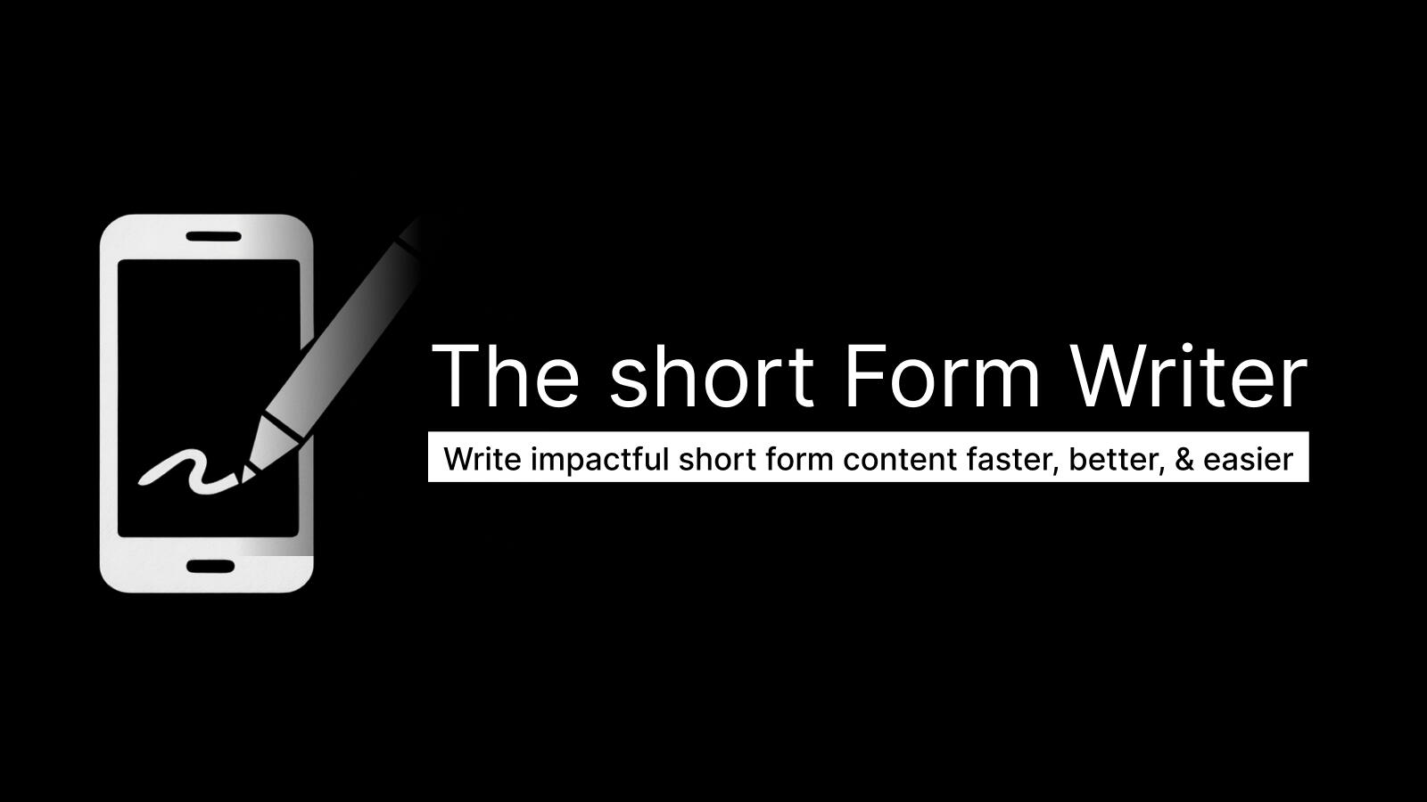 A complete course for all your short writings online