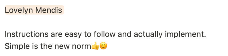 people&#39;s feedback